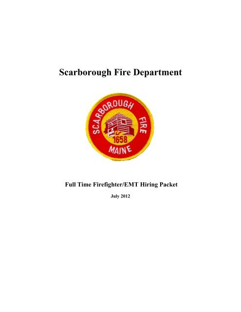 Scarborough Fire Department - Town of Scarborough