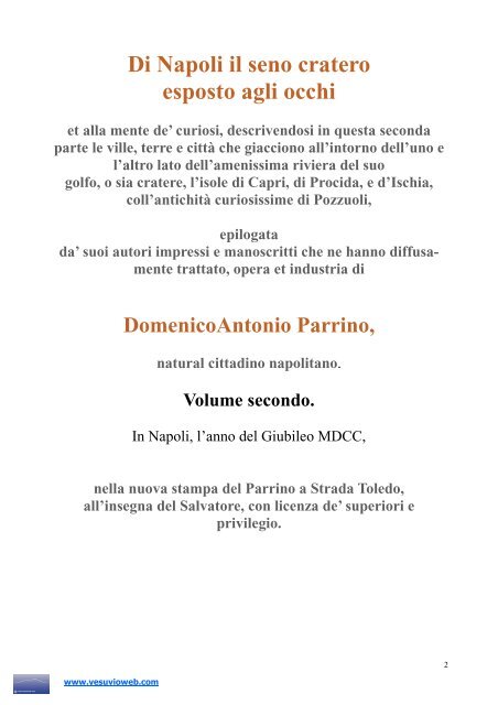 Domenico Antonio Parrino - Vesuvioweb