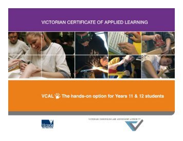 David Gallagher - Why has VCAL been so successful?