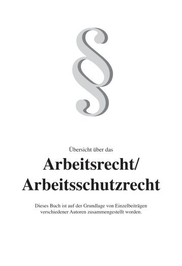 Arbeitsrecht/ Arbeitsschutzrecht - BW Bildung und Wissen Verlag