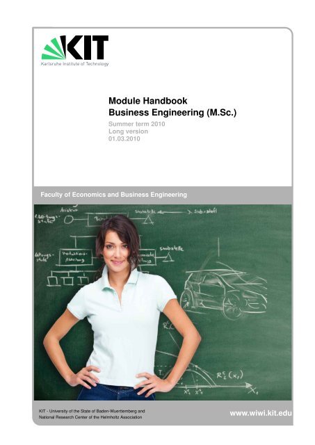 Module Handbook Business Engineering (M.Sc.) - KIT