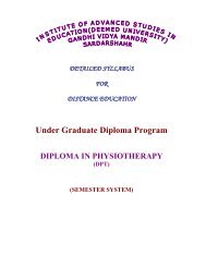 Diploma in Physiotherapy (DPT) - IASE University