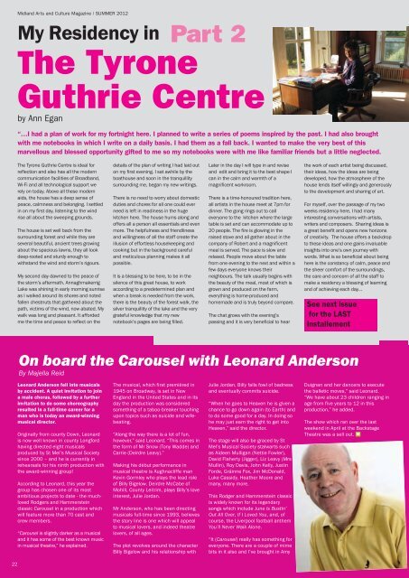 Midland Arts and Culture Magazine - Register.ie