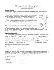 A thorough derivation of back-propagation - Neural Networks and ...