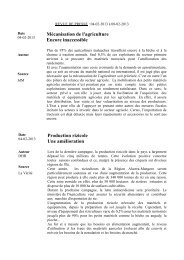 REVUE DE PRESSE du 04-02-13 au 08-02-13 - Groupement SRI ...