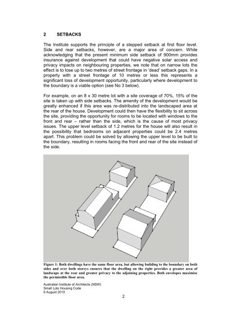 Small Lots Housing Code - Australian Institute of Architects