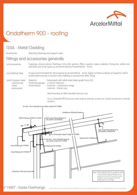 Ondatherm 900 - roofing - PGA Consultants