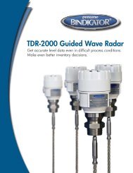 TDR-2000 Guided Wave Radar - Bindicator