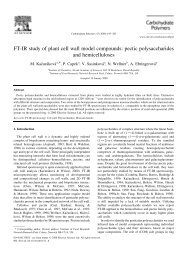 FT-IR study of plant cell wall model compounds: pectic ...