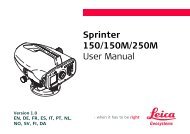 Sprinter 150/150M/250M User Manual - SERTOPO.net