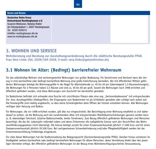 Älter werden in Gelsenkirchen - Stadt Gelsenkirchen