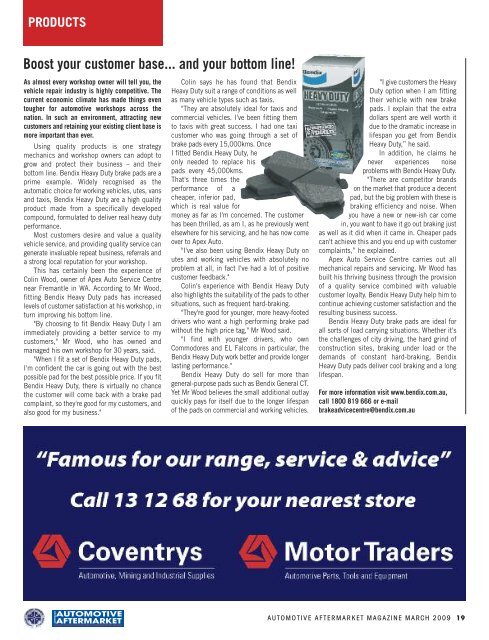 special feature - Australian Automotive Aftermarket Magazine