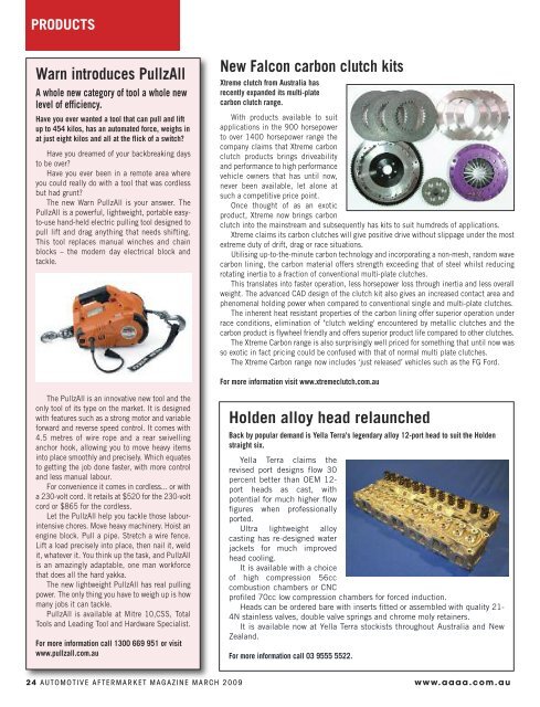 special feature - Australian Automotive Aftermarket Magazine