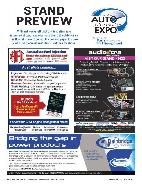 special feature - Australian Automotive Aftermarket Magazine