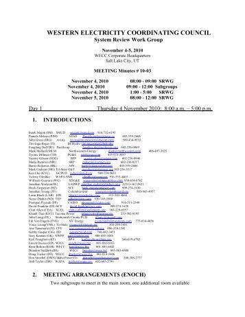 mn2010-3SRWG_draft - Western Electricity Coordinating Council