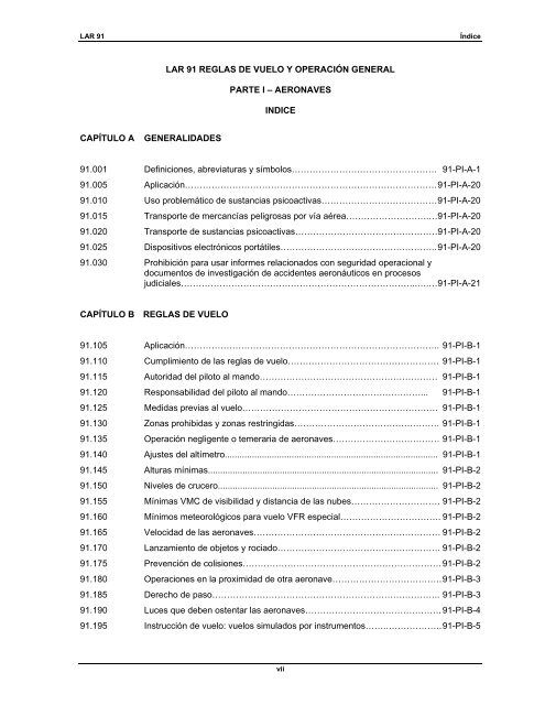 LAR 121 - ICAO