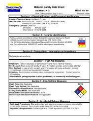 MSDS - Smooth-On, Inc.