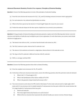 Chemical Bonding Review PDF