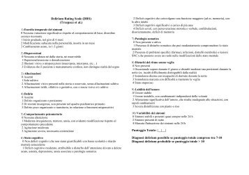Delirium Rating Scale (DRS) (Trzepacz et al.) Punteggio Totale: |__ ...