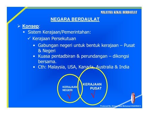 Konsep & Ciri Negara Berdaulat