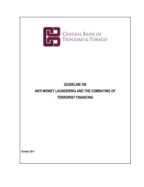 guideline on anti-money laundering and the combating of terrorist ...