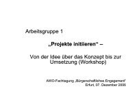 2a. Erstellung eines Projektplans - AWO