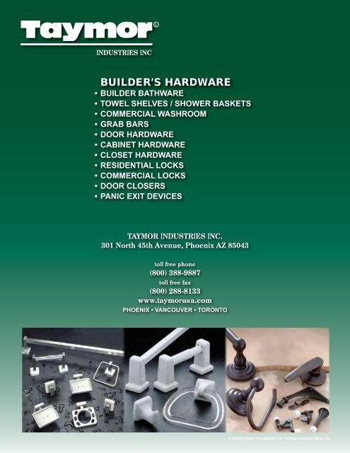 BUILDER'S HARDWARE