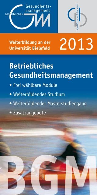 BGM - Betriebliches Gesundheitsmanagement an der Universität ...