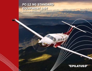 PC-12 NG STANDARD EqUIPMENT LIST - Pilatus Asia