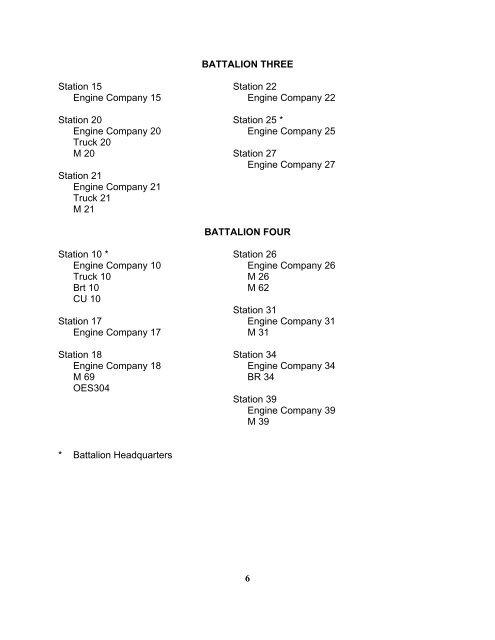 San Diego Fire-Rescue Department Annual Statistical Report FY 2004