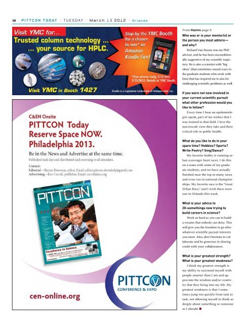 Pittcon Today - Chemical & Engineering News