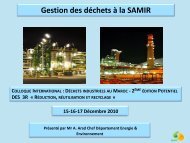 Gestion des dÃ©chets Ã  la SAMIR - GD MAROC