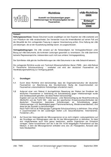 Richtlinie vfdb-Richtlinie 0806 - ABC-Einsatzhandbuch