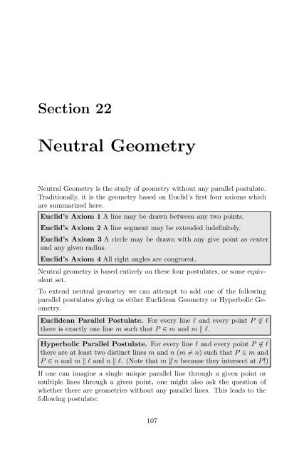 Plane Geometry - Bruce E. Shapiro