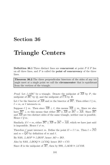 Plane Geometry - Bruce E. Shapiro