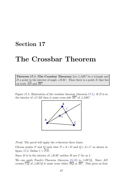 Plane Geometry - Bruce E. Shapiro