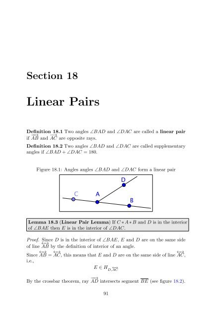 Plane Geometry - Bruce E. Shapiro