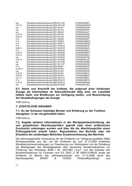 Bedingungen - Hypo Landesbank Vorarlberg