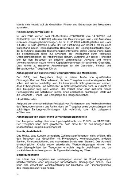 Bedingungen - Hypo Landesbank Vorarlberg