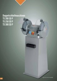 Doppelschleifmaschinen TS 200 SD P TS 250 SD P TS 300 ... - Flott