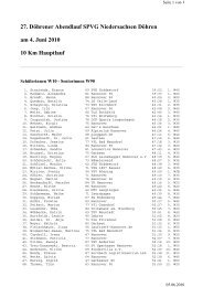 27. Döhrener Abendlauf SPVG Niedersachsen Döhren am 4. Juni ...