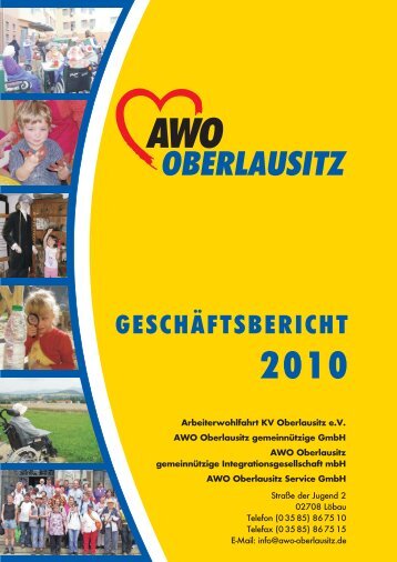 AWO Oberlausitz Geschäftsbericht 2010 - Arbeiterwohlfahrt ...