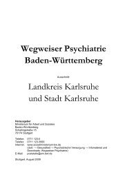 Wegweiser Psychiatrie Baden-Württemberg Landkreis Karlsruhe ...