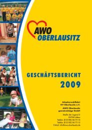 AWO Oberlausitz Geschäftsbericht 2008 - Arbeiterwohlfahrt ...