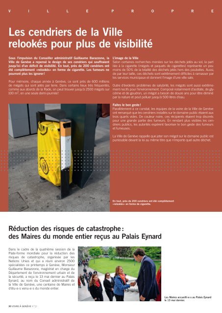 Magazine Vivre Ã  GenÃ¨ve nÂ° 51 - Ville de GenÃ¨ve