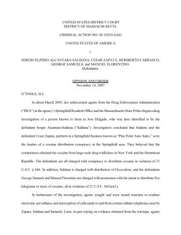 usa v alcantara et al order .pdf - US District Court - District of ...