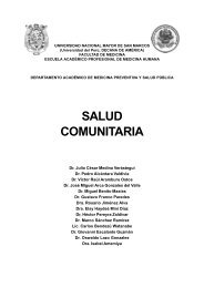 SALUD COMUNITARIA - Universidad Nacional Mayor de San Marcos