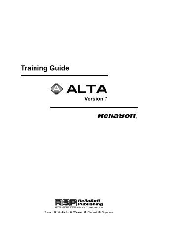 Training Guide - ReliaSoft