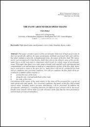 THE FLOW AROUND HIGH SPEED TRAINS - BBAA VI