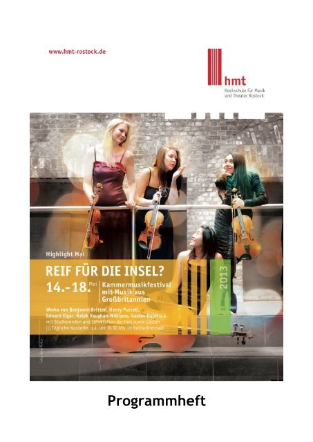 Programmheft - Hochschule fÃ¼r Musik und Theater Rostock